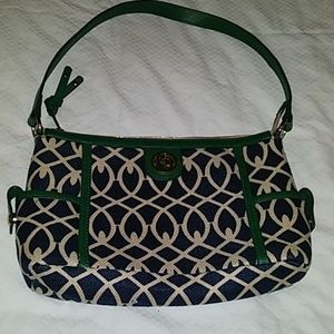 Spartina 449 blue/green/beige purse
